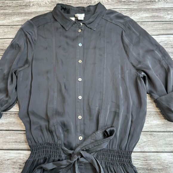 GHOST London Women's Carbon Gunmetal Grey Gray Jumpsuit Romper M Med Medium Long - Picture 5 of 16